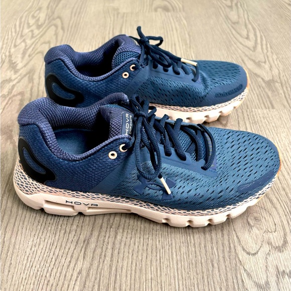 UNDER ARMOUR HOVR INFINATE 2 WOMEN'S‎ RUNNING SHOES BLUE/PINK SIZE 10 - Picture 7 of 11